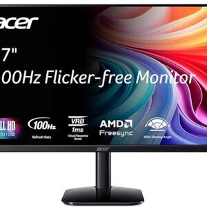 2 ACER 27 inch monitors with UtechSmart USB C Hub, USB C Ethernet Multiport